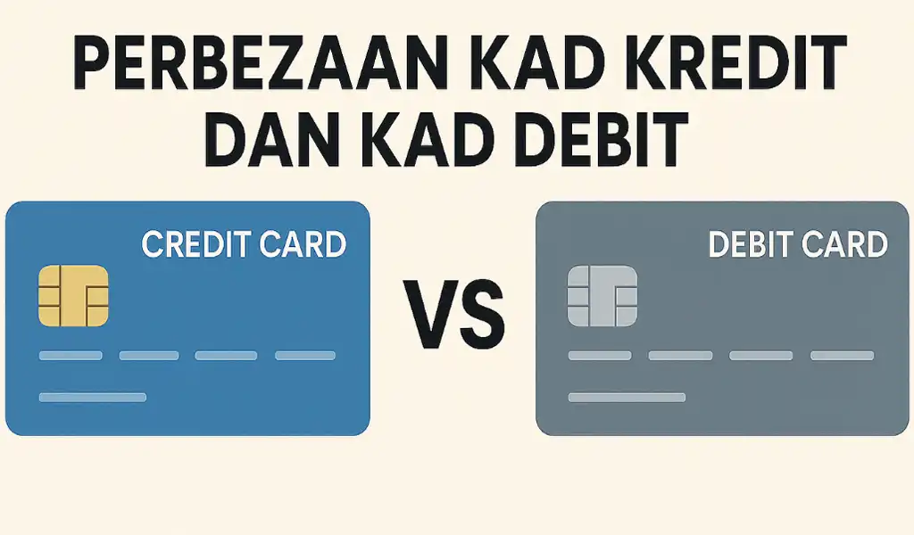 Perbezaan Kad Kredit dan Kad Debit