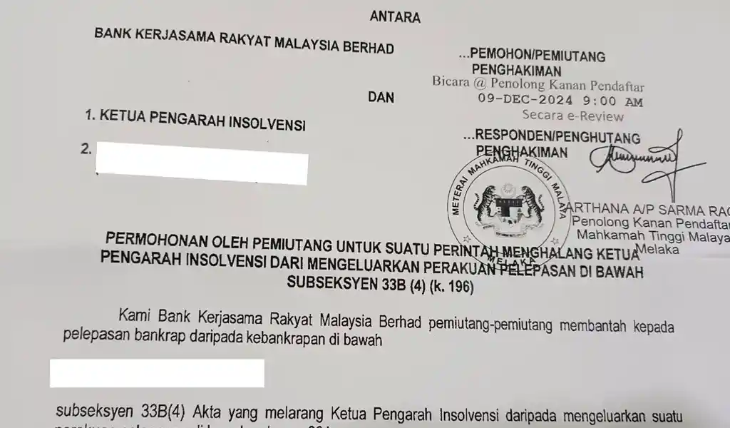 Contoh Surat Pelepasan Bankrap Syarat & Cara Hantar